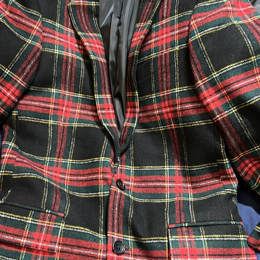 New mens J Crew Factory wool-blend Thompson blazer in Stewart Tartan plaid, - Picture 10 of 16